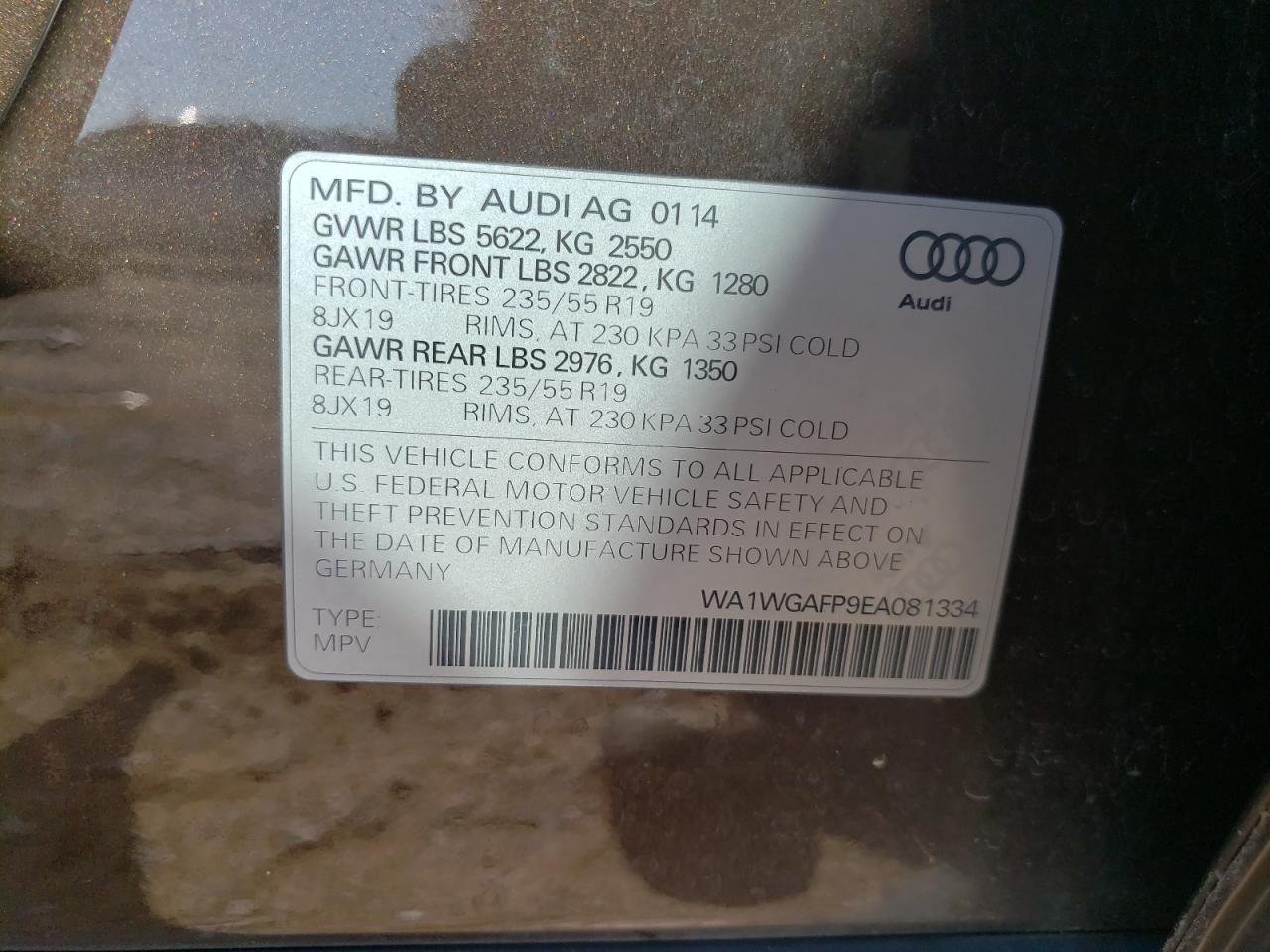 2014 AUDI Q5