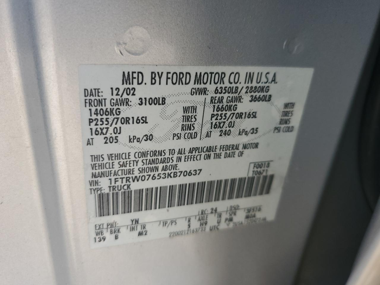2003 FORD F-150