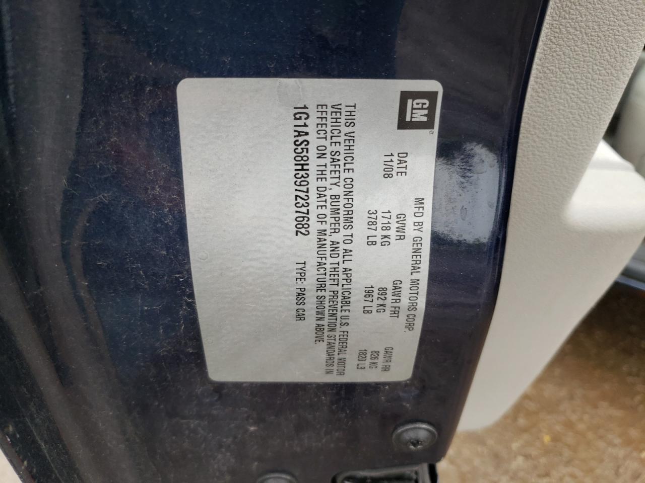 2009 CHEVROLET COBALT