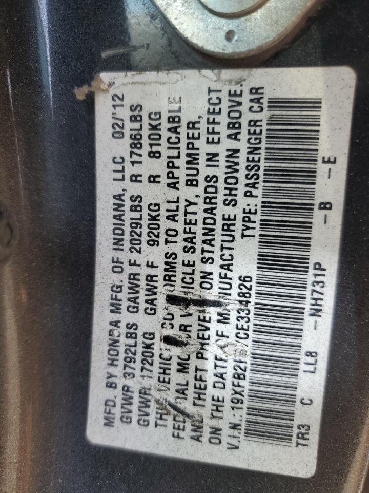 2012 HONDA CIVIC