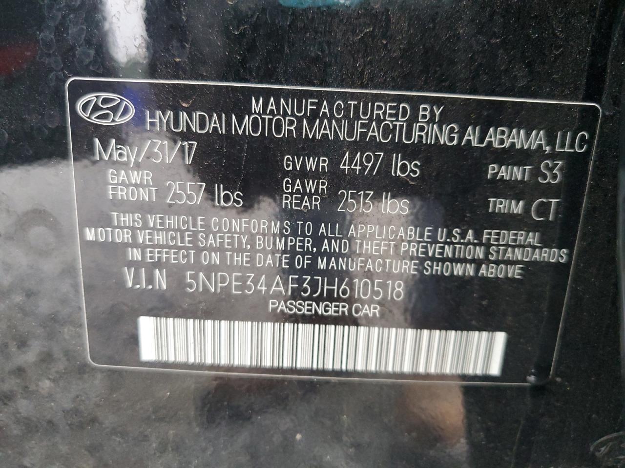 2018 HYUNDAI SONATA