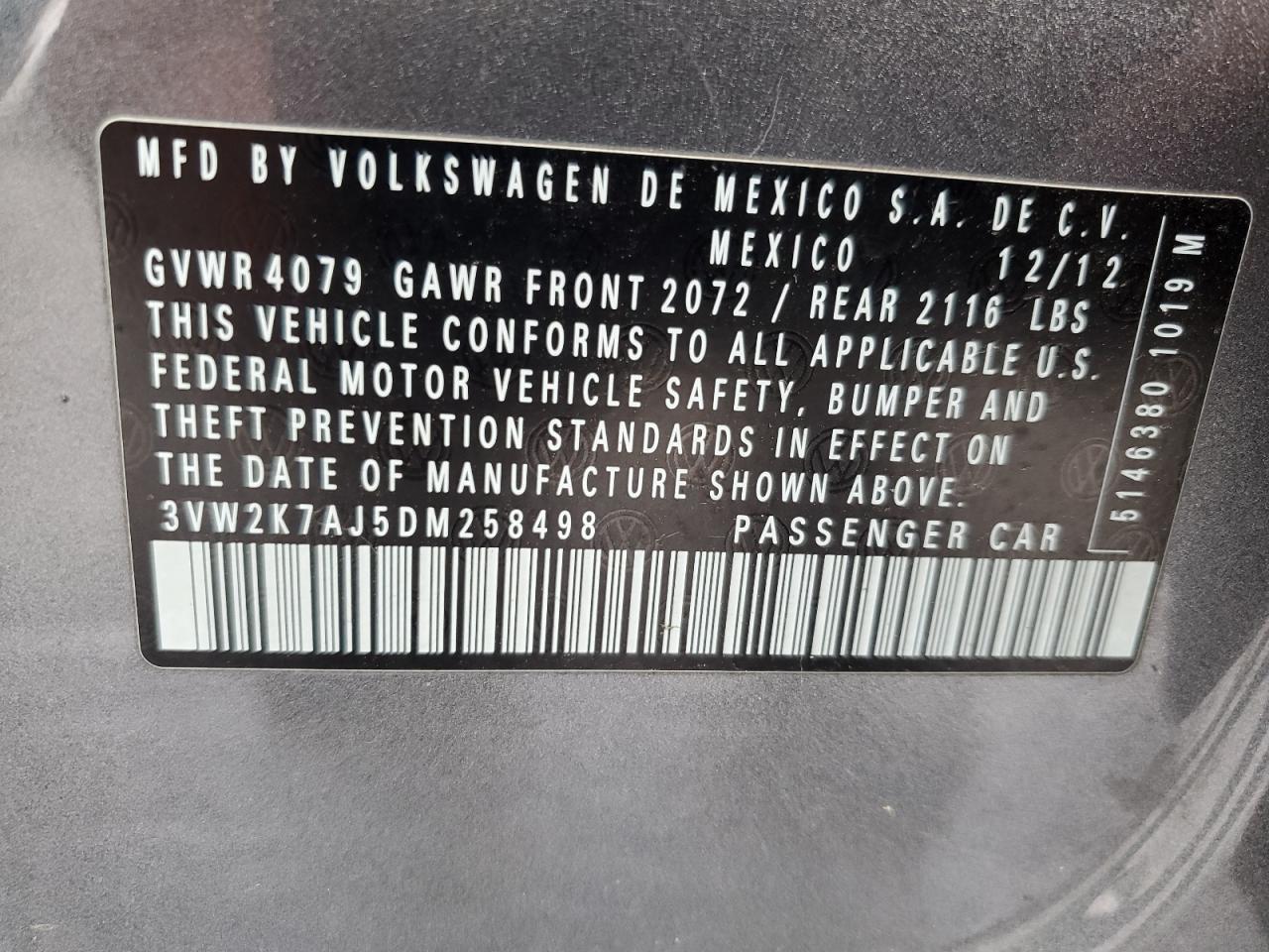 2013 VOLKSWAGEN JETTA
