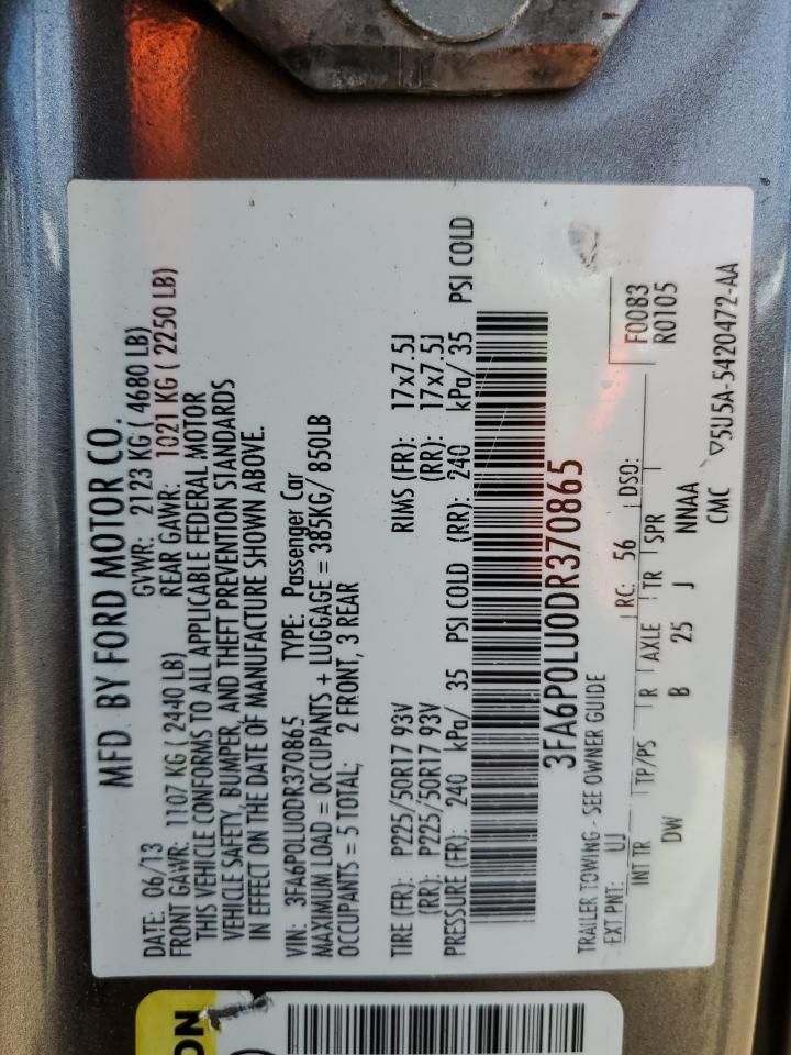 2013 FORD FUSION
