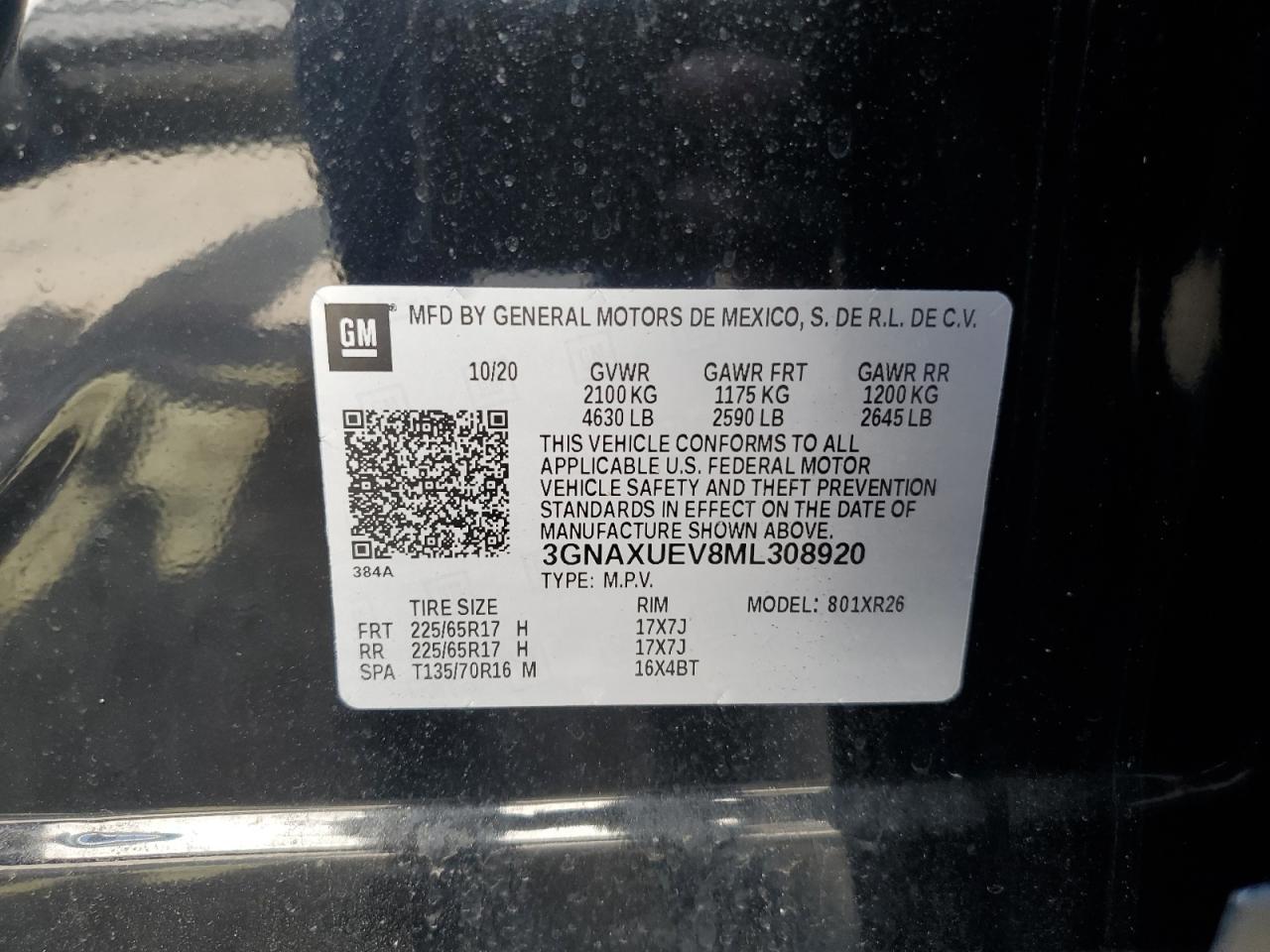 2021 CHEVROLET EQUINOX