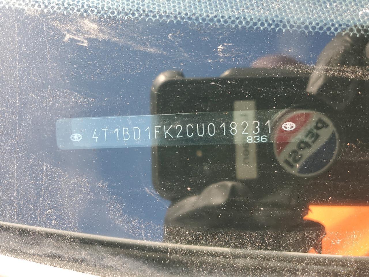 2012 TOYOTA CAMRY