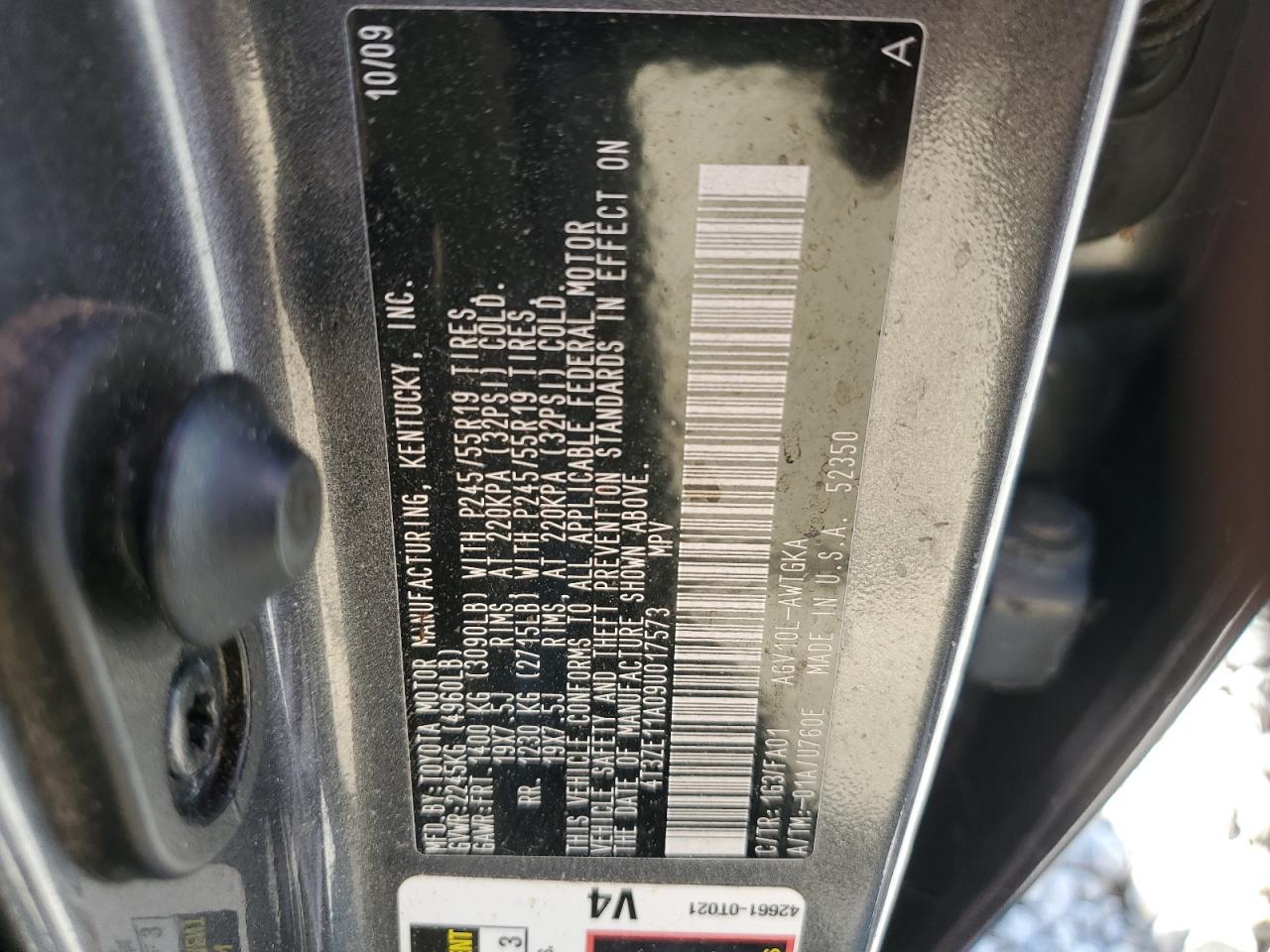 2009 TOYOTA VENZA
