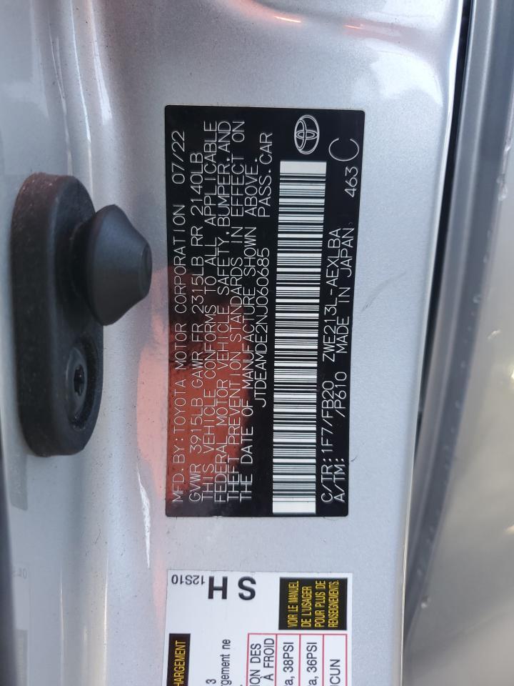 2022 TOYOTA COROLLA