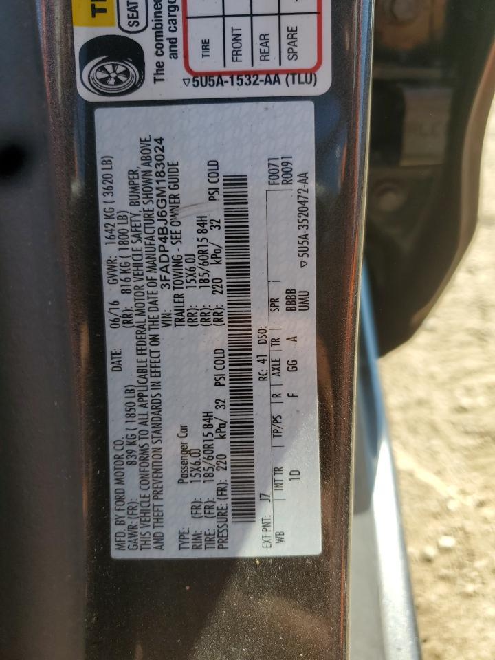 2016 FORD Fiesta