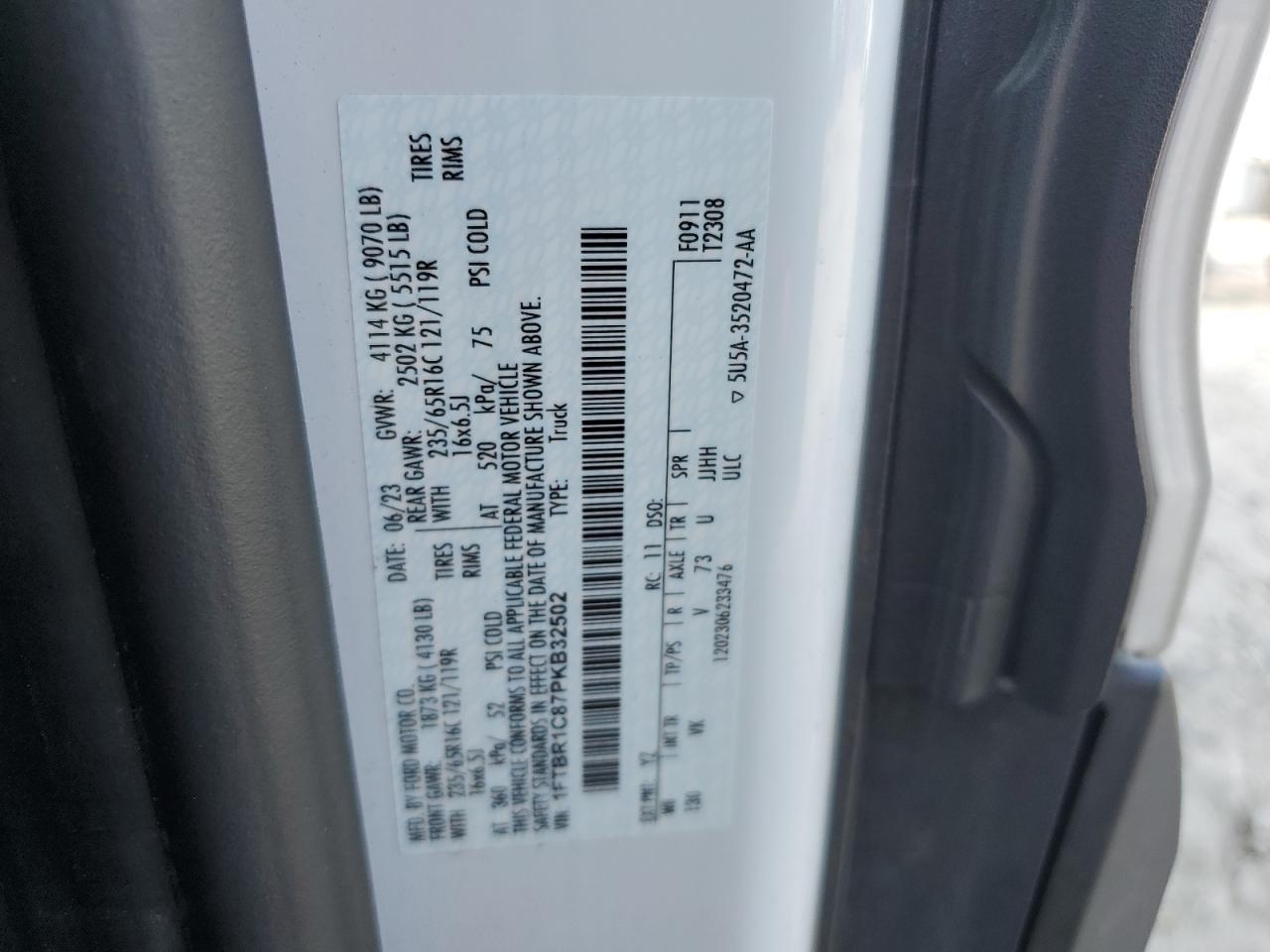 2023 FORD Transit