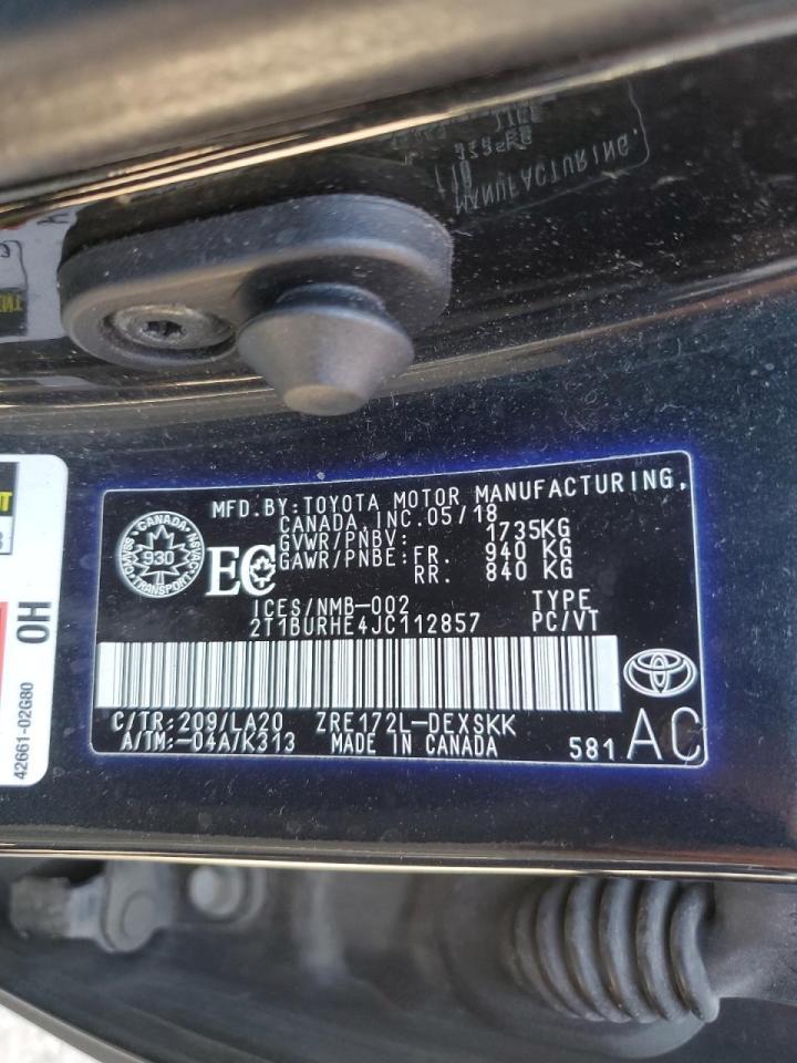 2018 TOYOTA COROLLA