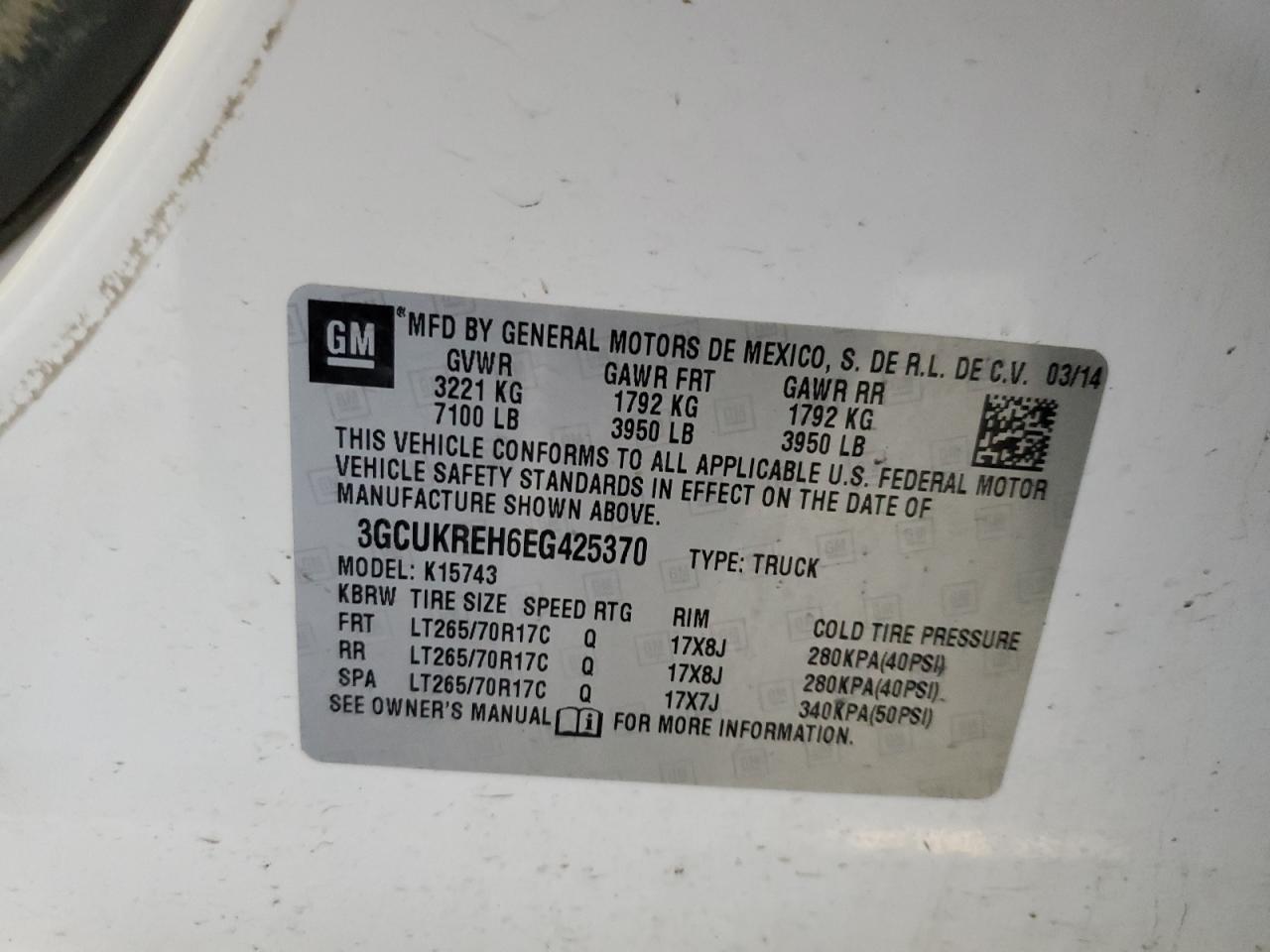 2014 CHEVROLET Silverado
