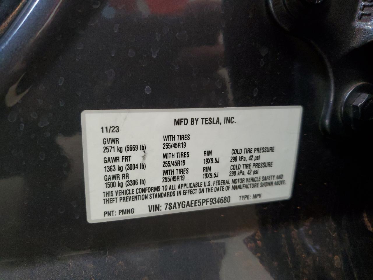 2023 TESLA MODEL Y