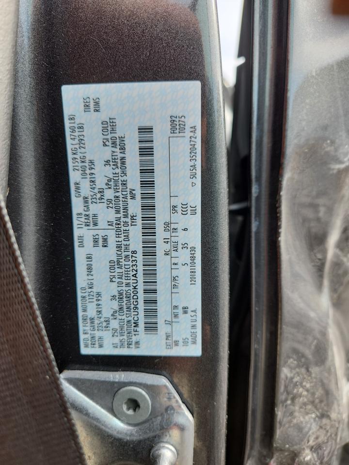 2019 FORD ESCAPE