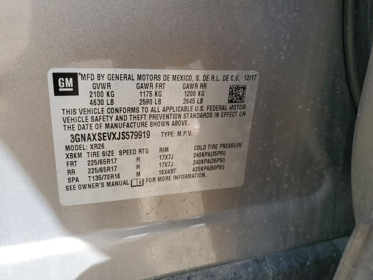 2018 CHEVROLET EQUINOX