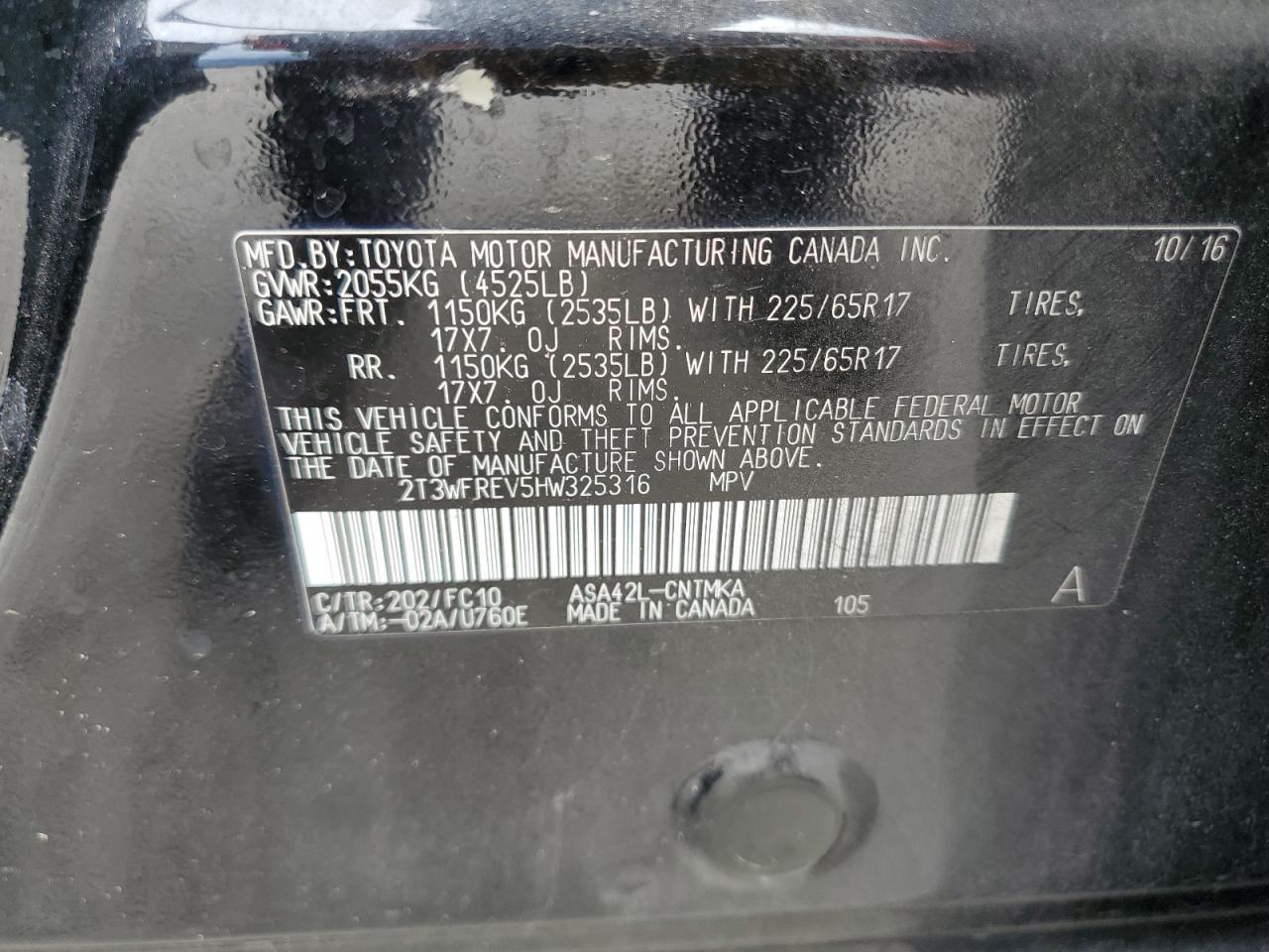 2017 TOYOTA RAV4