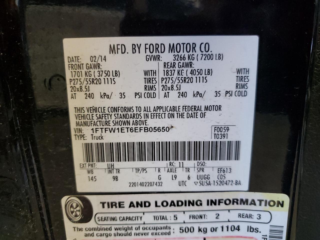2014 FORD F-150