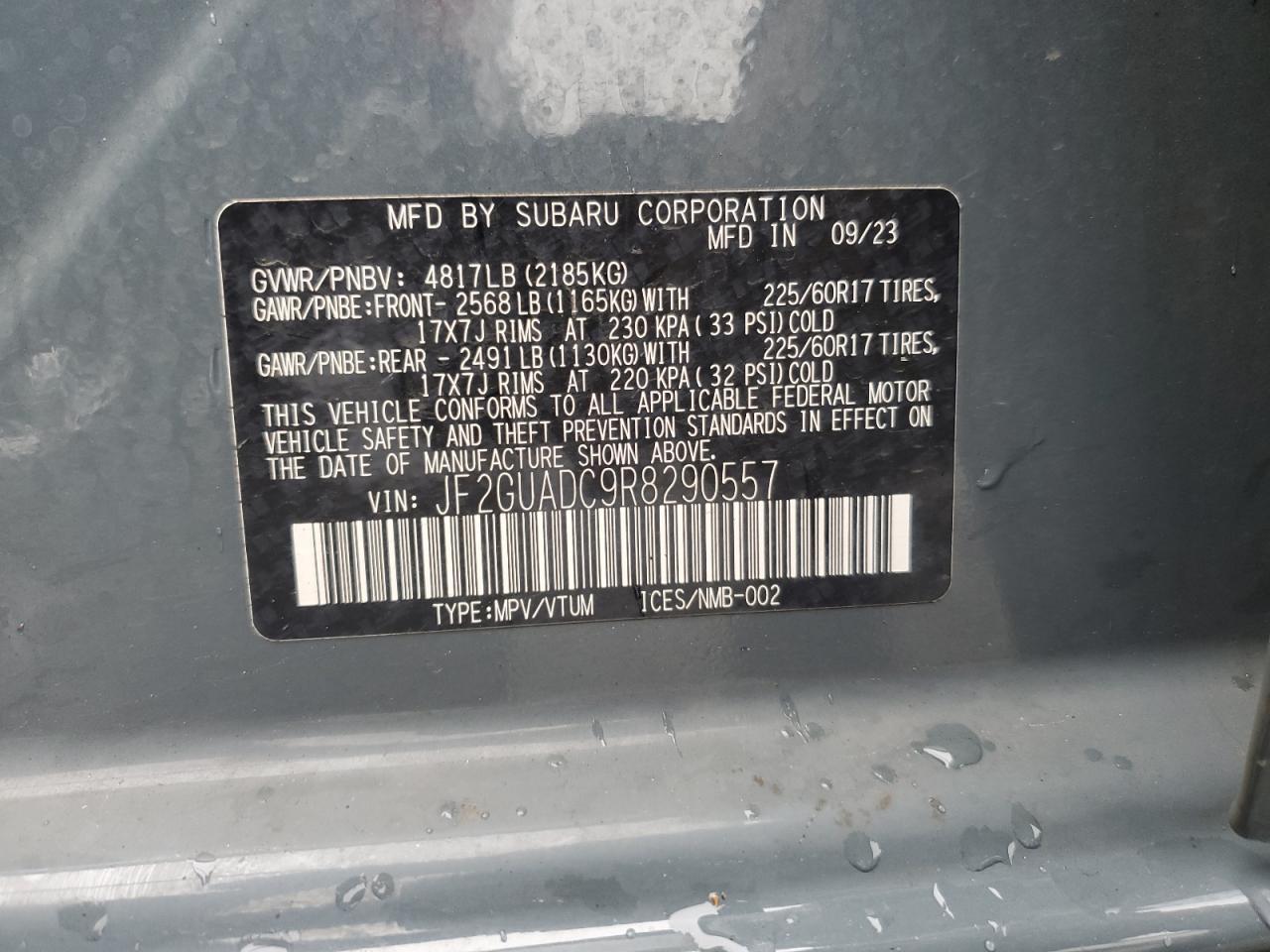 2024 SUBARU Crosstrek