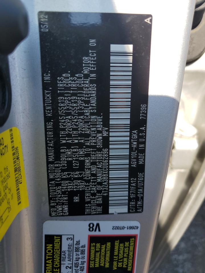 2012 TOYOTA VENZA