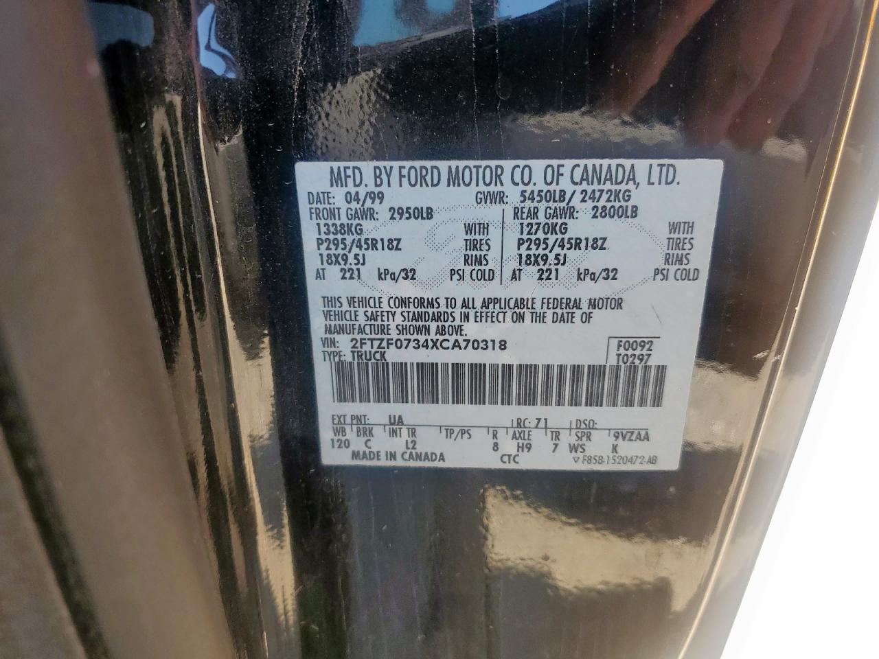 1999 FORD F-150