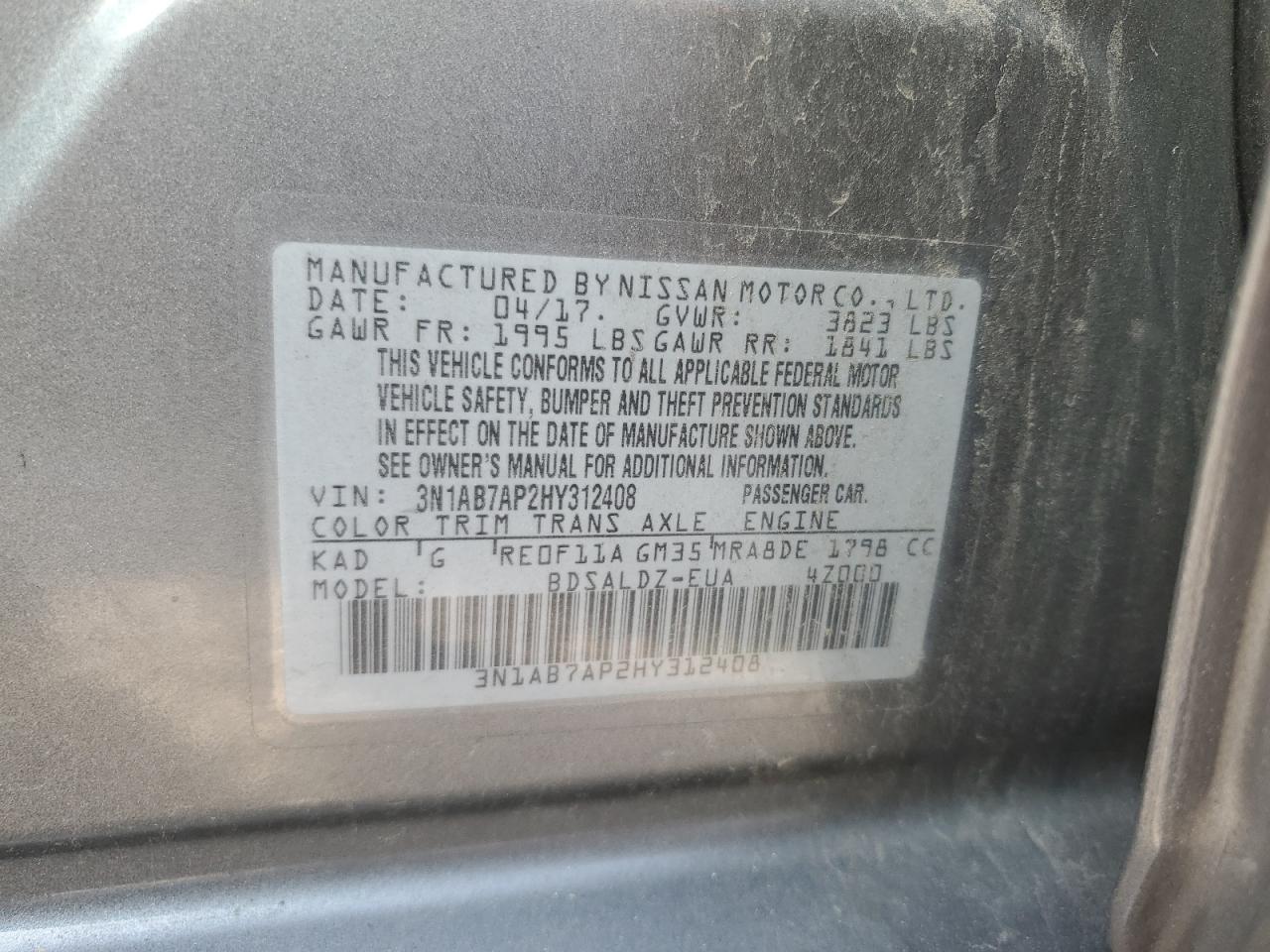 2017 NISSAN SENTRA