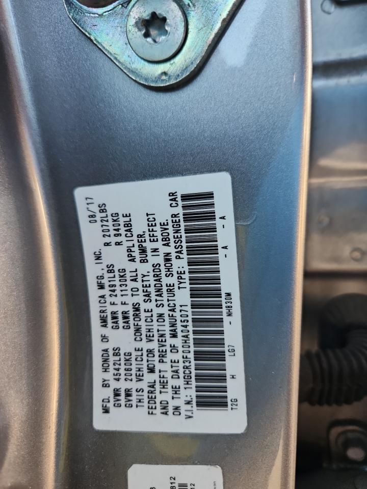 2017 HONDA ACCORD