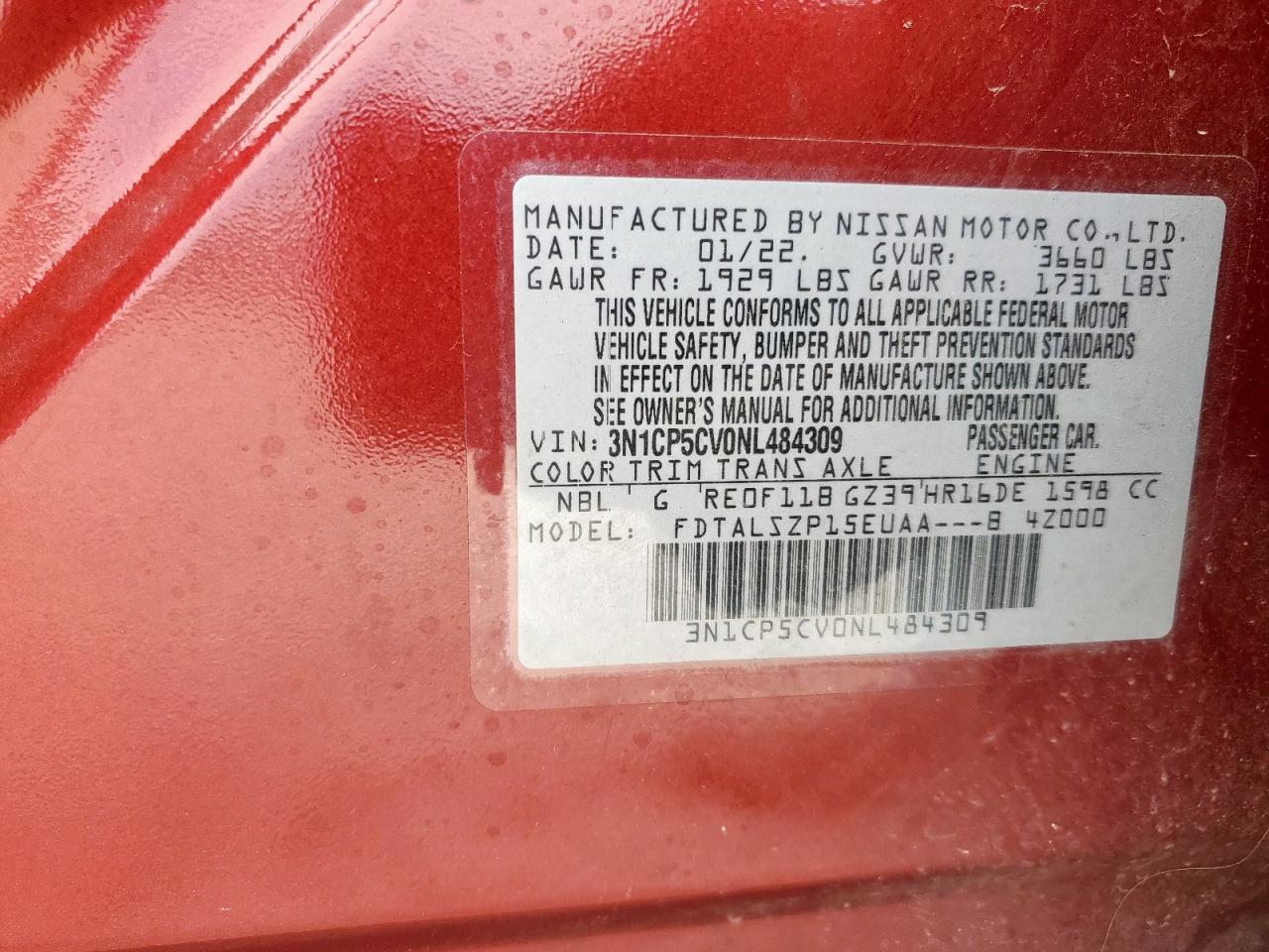 2022 NISSAN KICKS