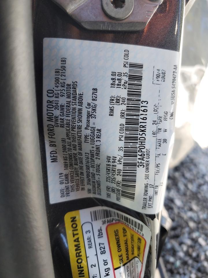 2019 FORD FUSION