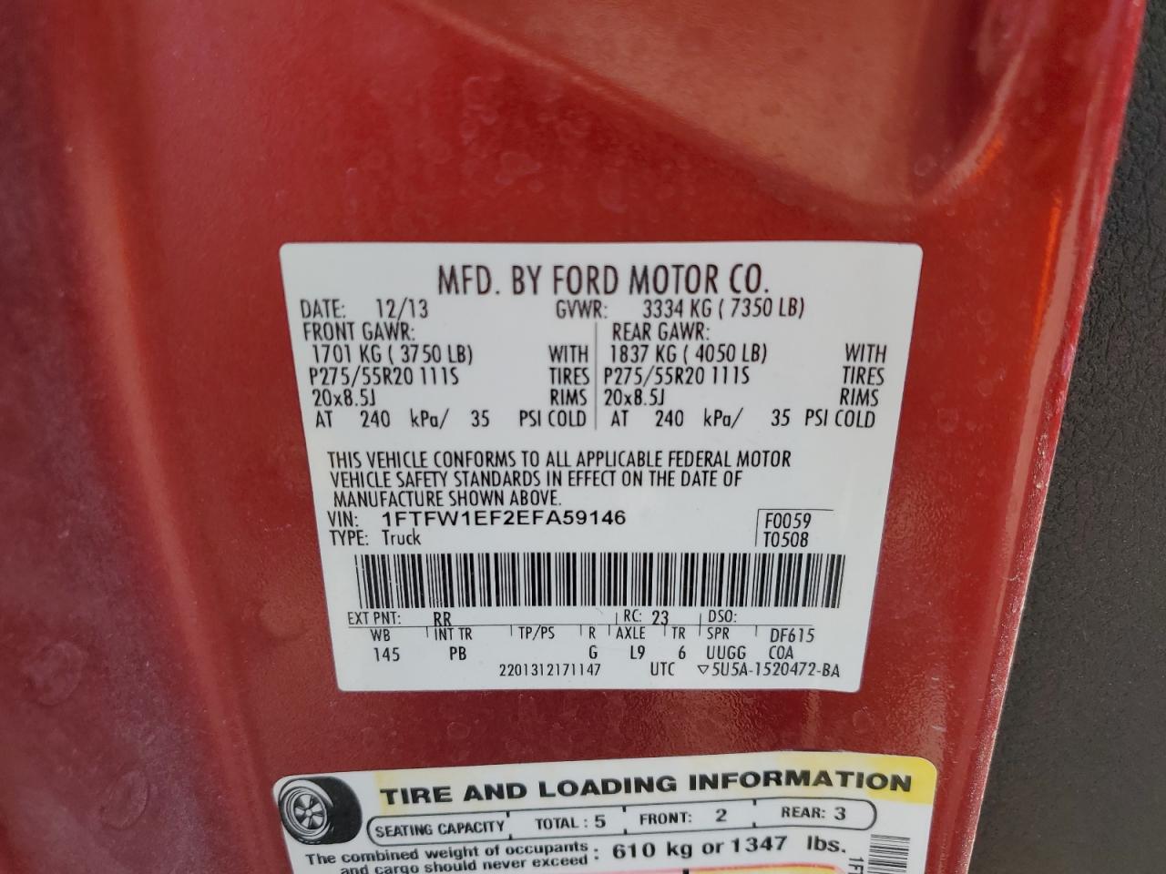 2014 FORD F-150