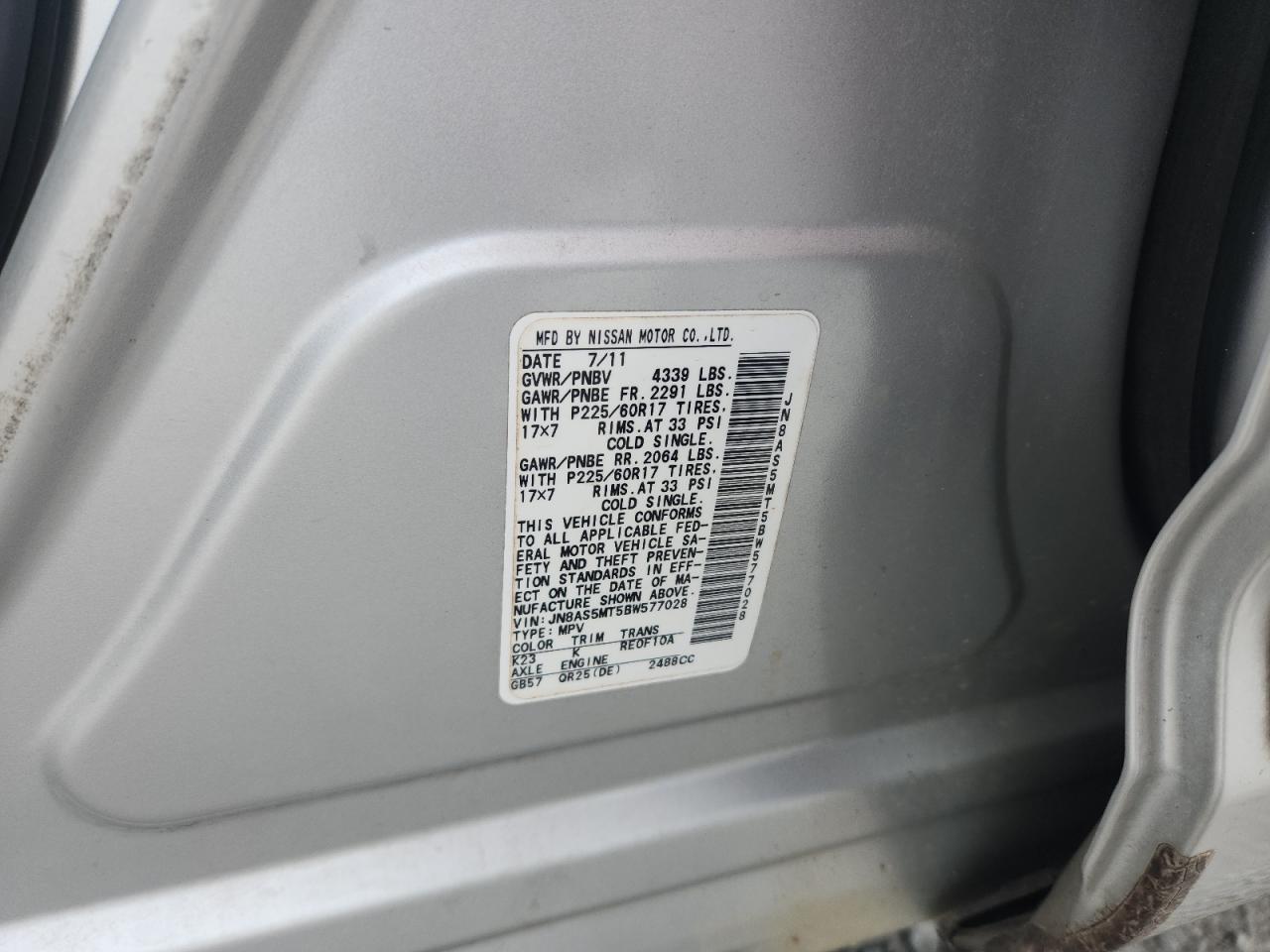 2011 NISSAN ROGUE