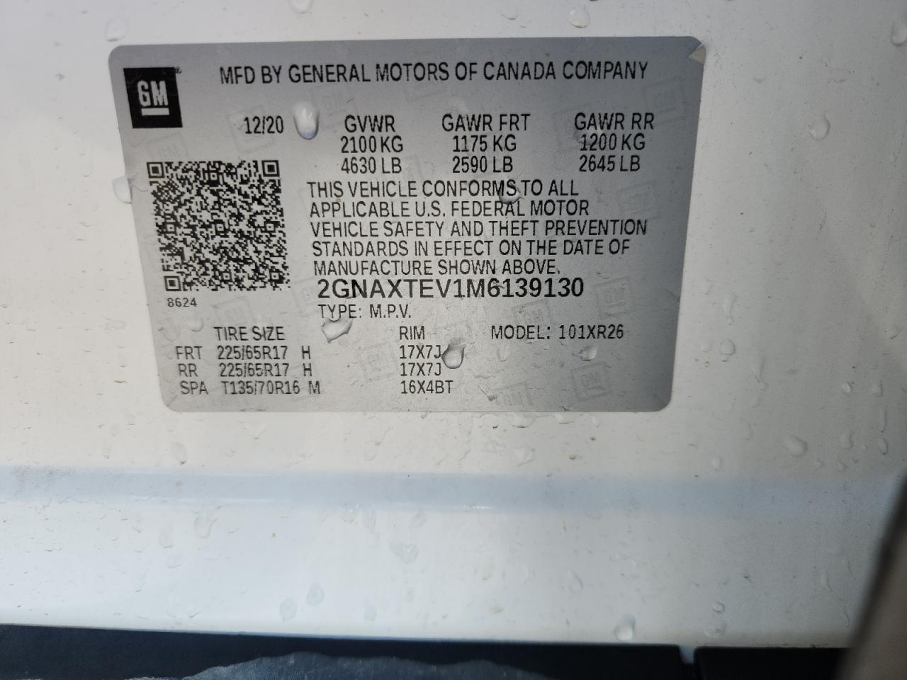 2021 CHEVROLET EQUINOX