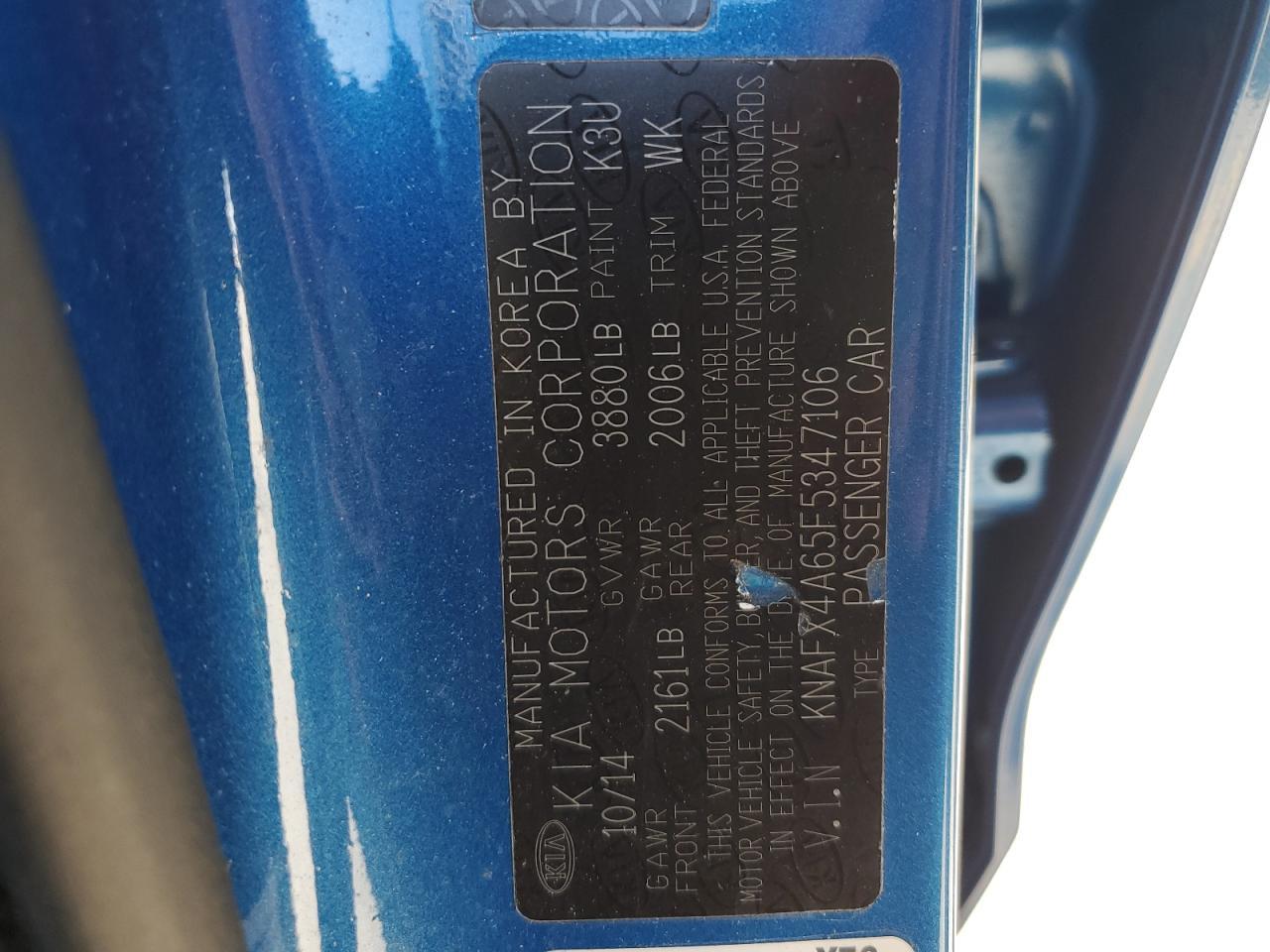 2015 KIA FORTE