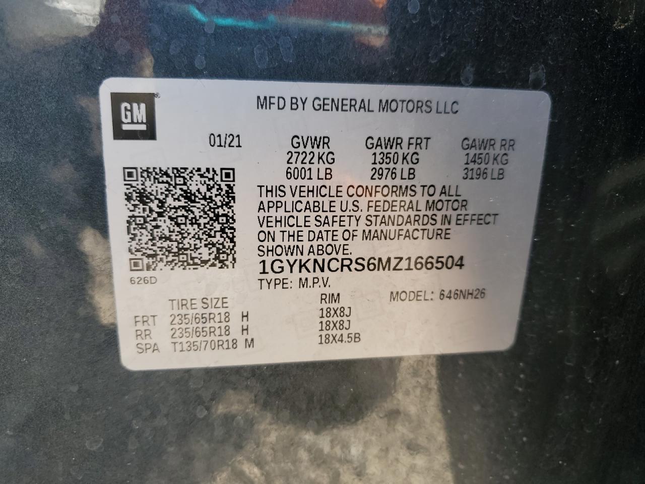 2021 CADILLAC XT5