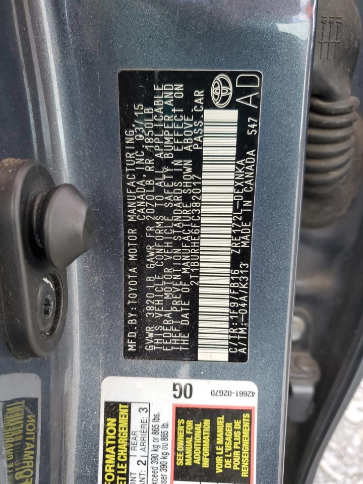 2015 TOYOTA COROLLA