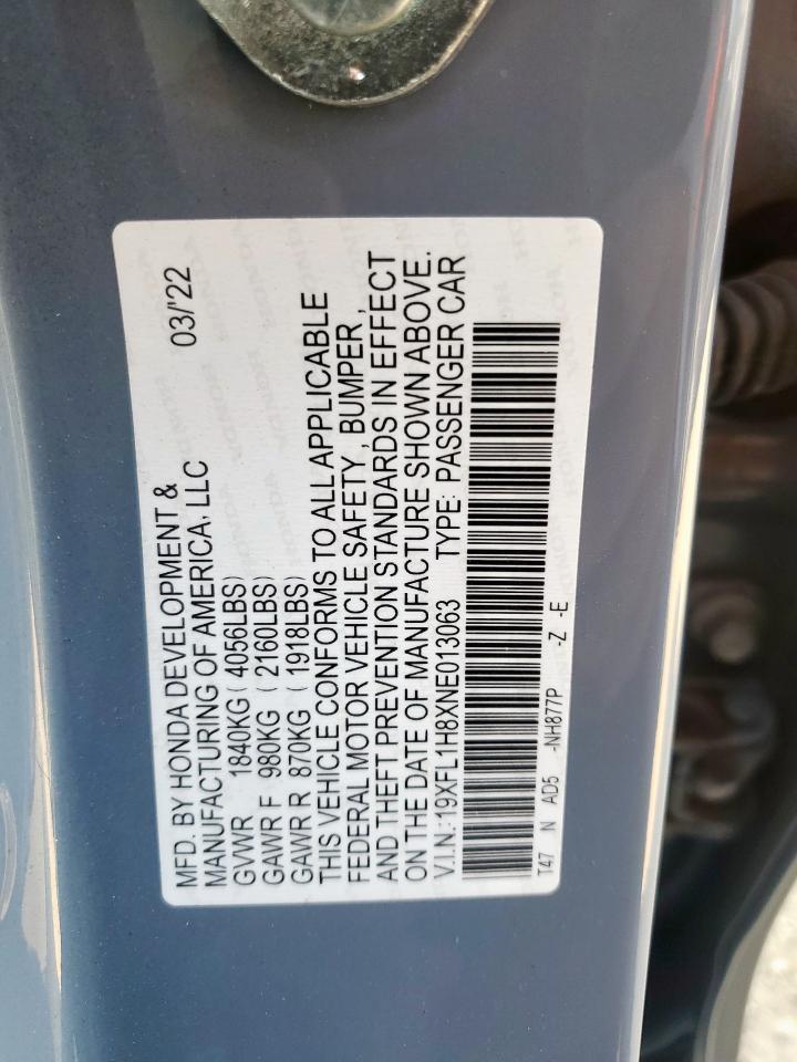 2022 HONDA CIVIC