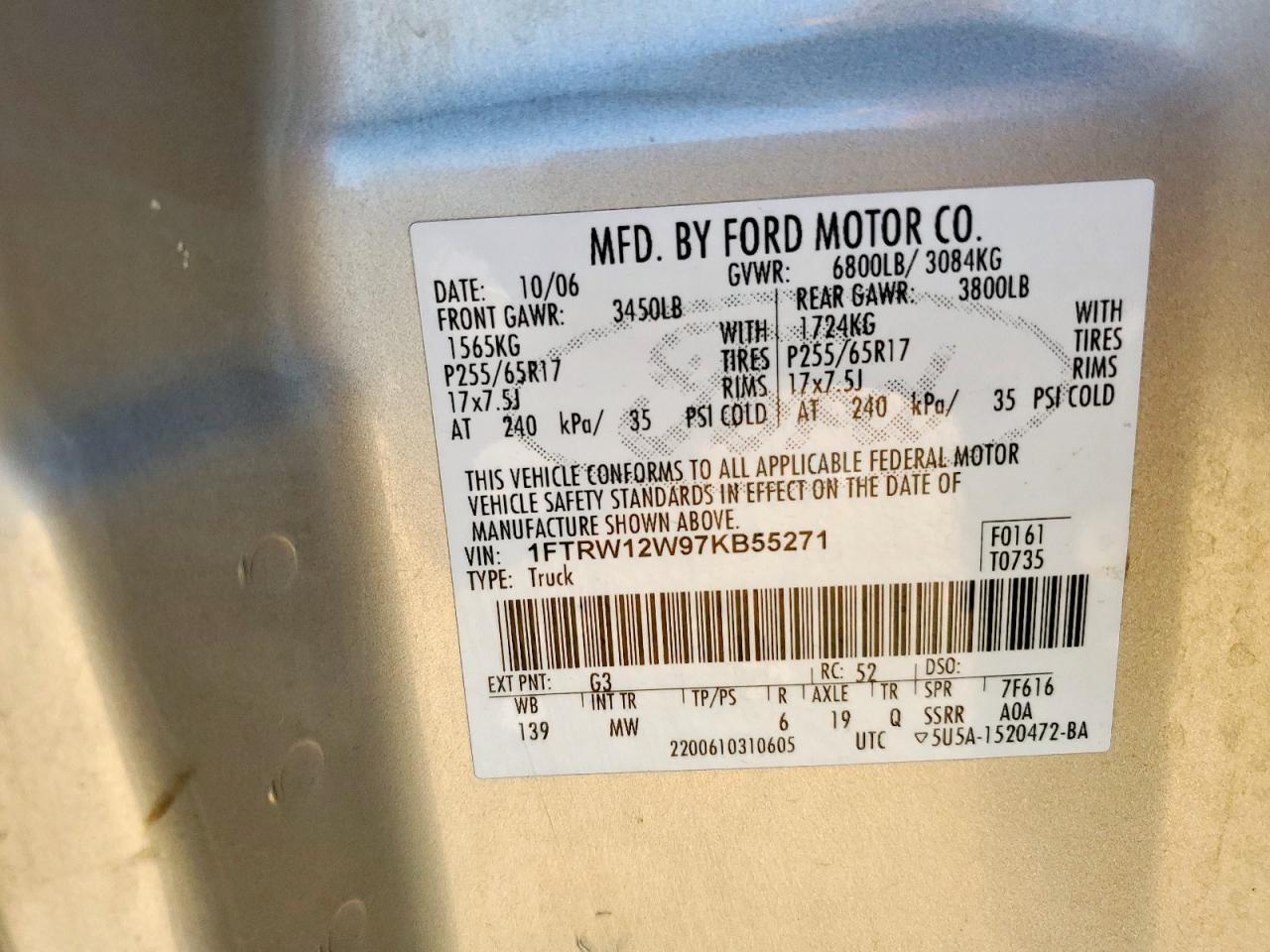 2007 FORD F-150