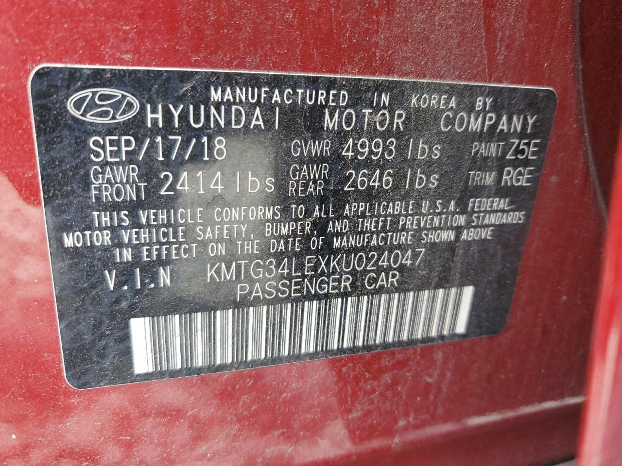 2019 GENESIS G70