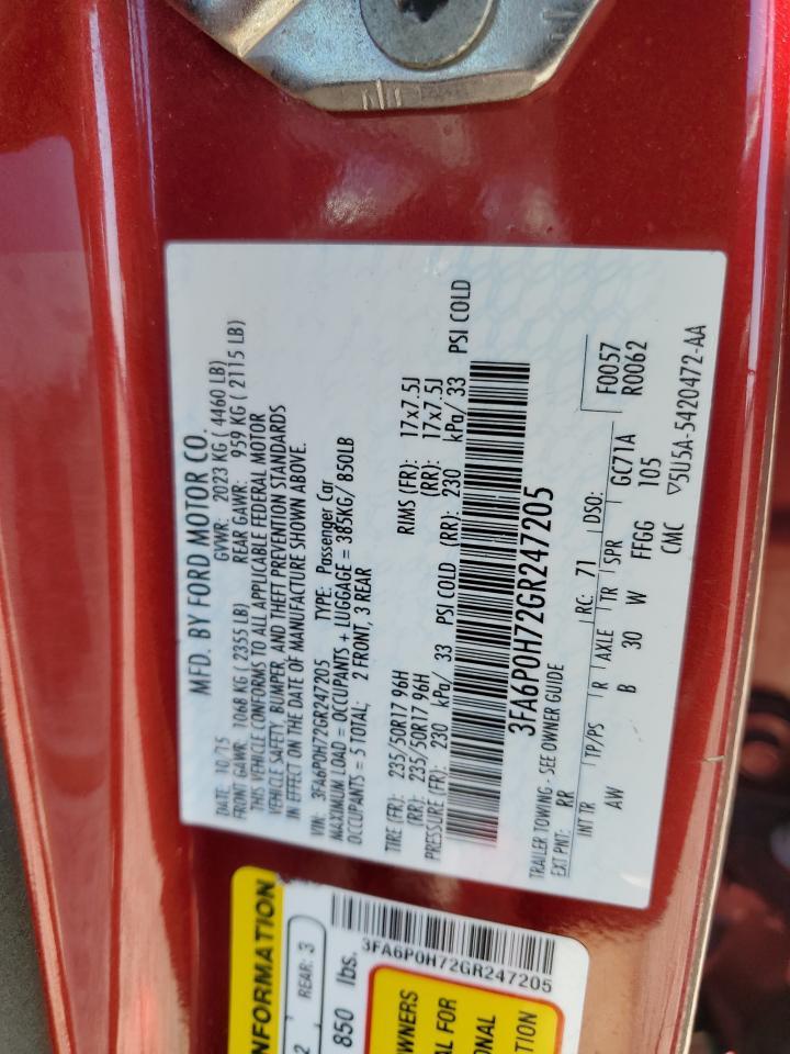 2016 FORD FUSION