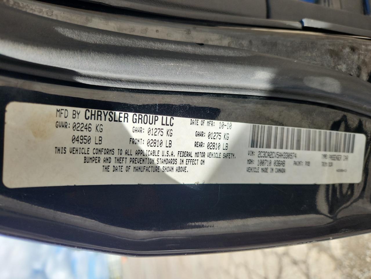 2010 CHRYSLER 300