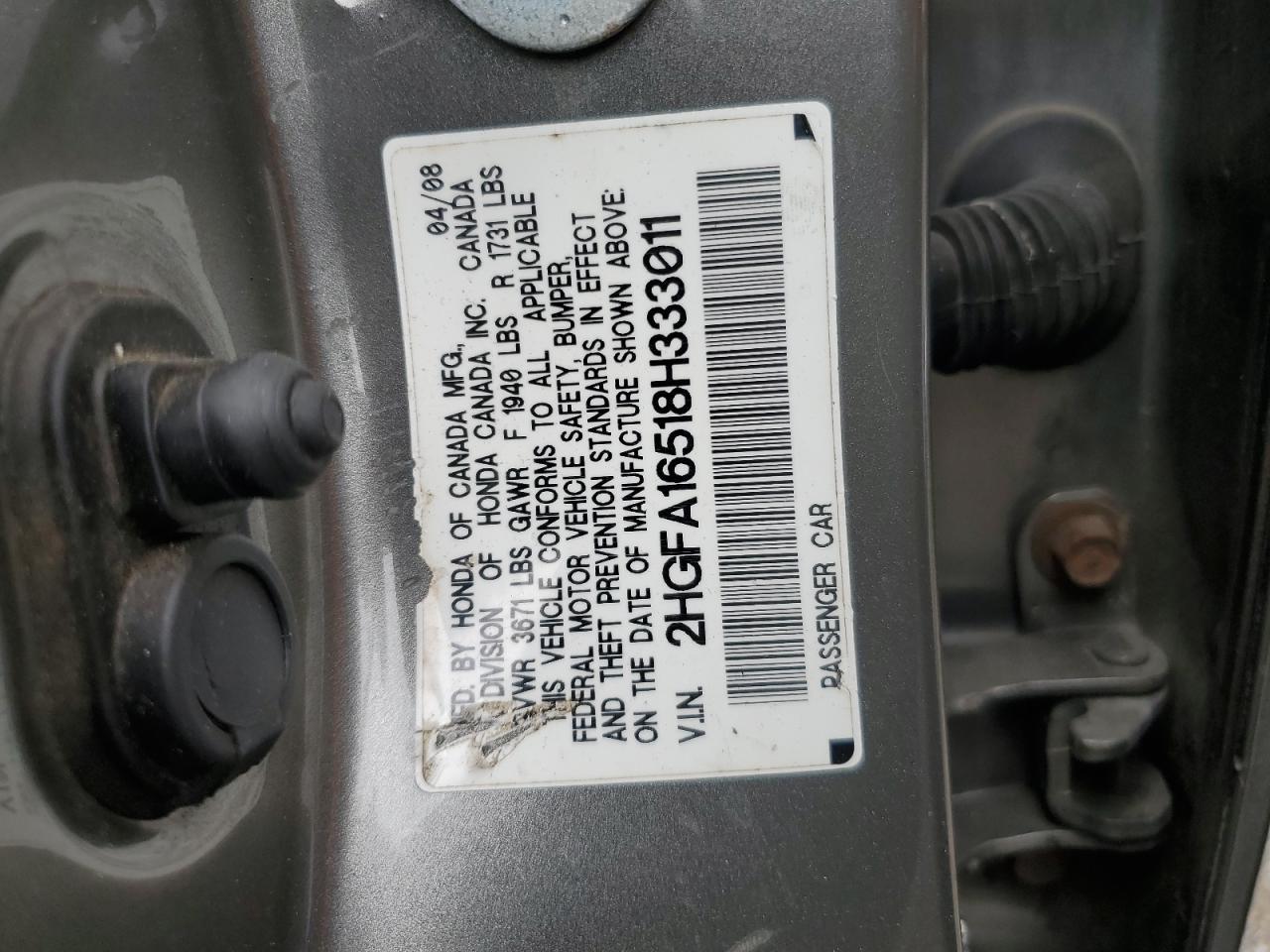 2008 HONDA CIVIC