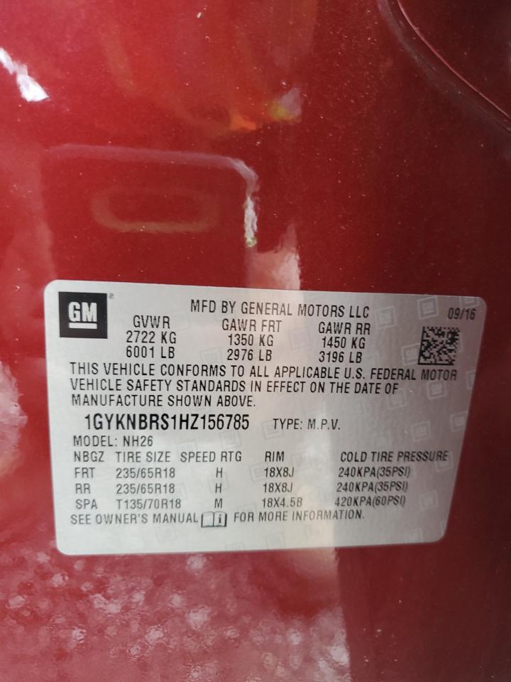 2017 CADILLAC XT5