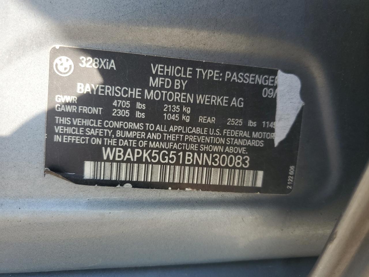 2011 BMW 3 SERIES