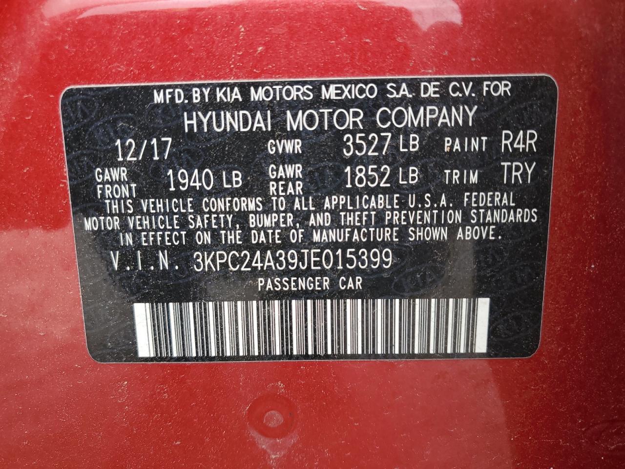 2018 HYUNDAI ACCENT