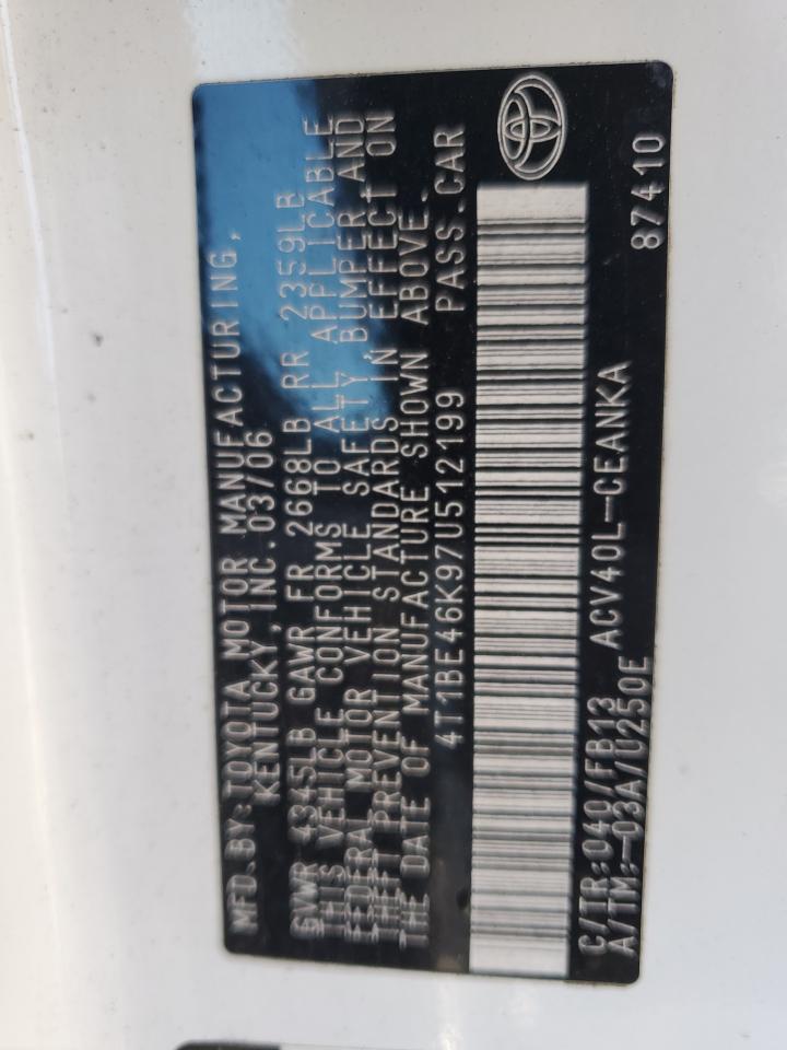 2007 TOYOTA CAMRY