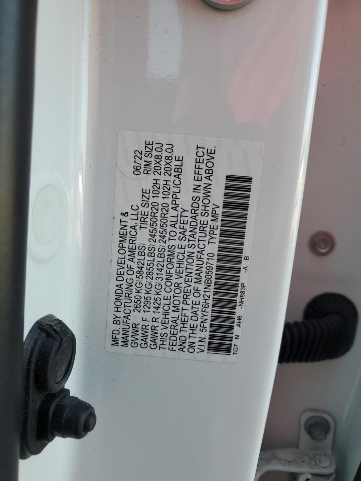 2022 HONDA PILOT