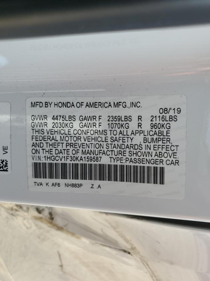 2019 HONDA ACCORD