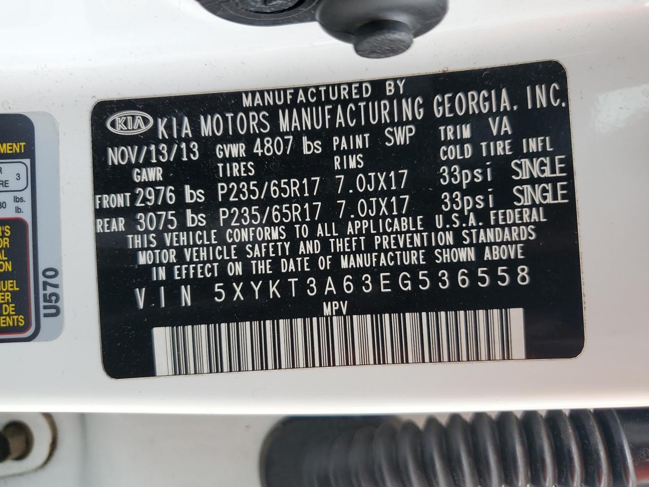 2014 KIA SORENTO