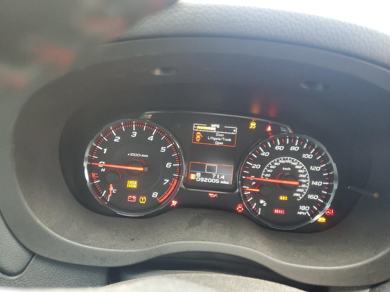 2020 SUBARU WRX