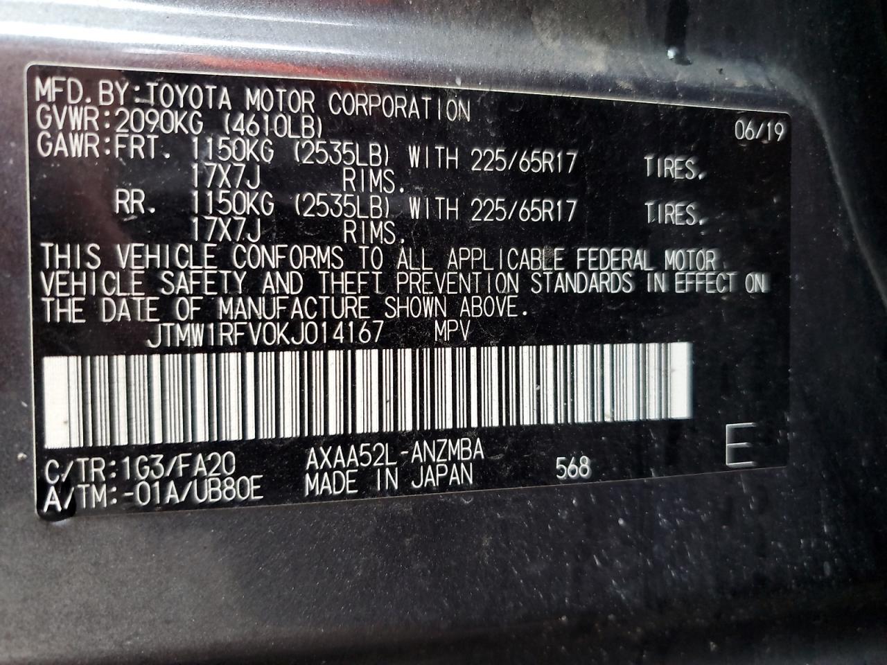 2019 TOYOTA RAV4