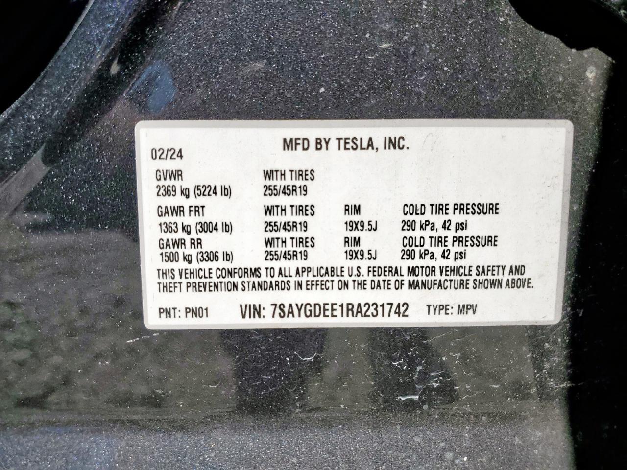 2024 TESLA MODEL Y