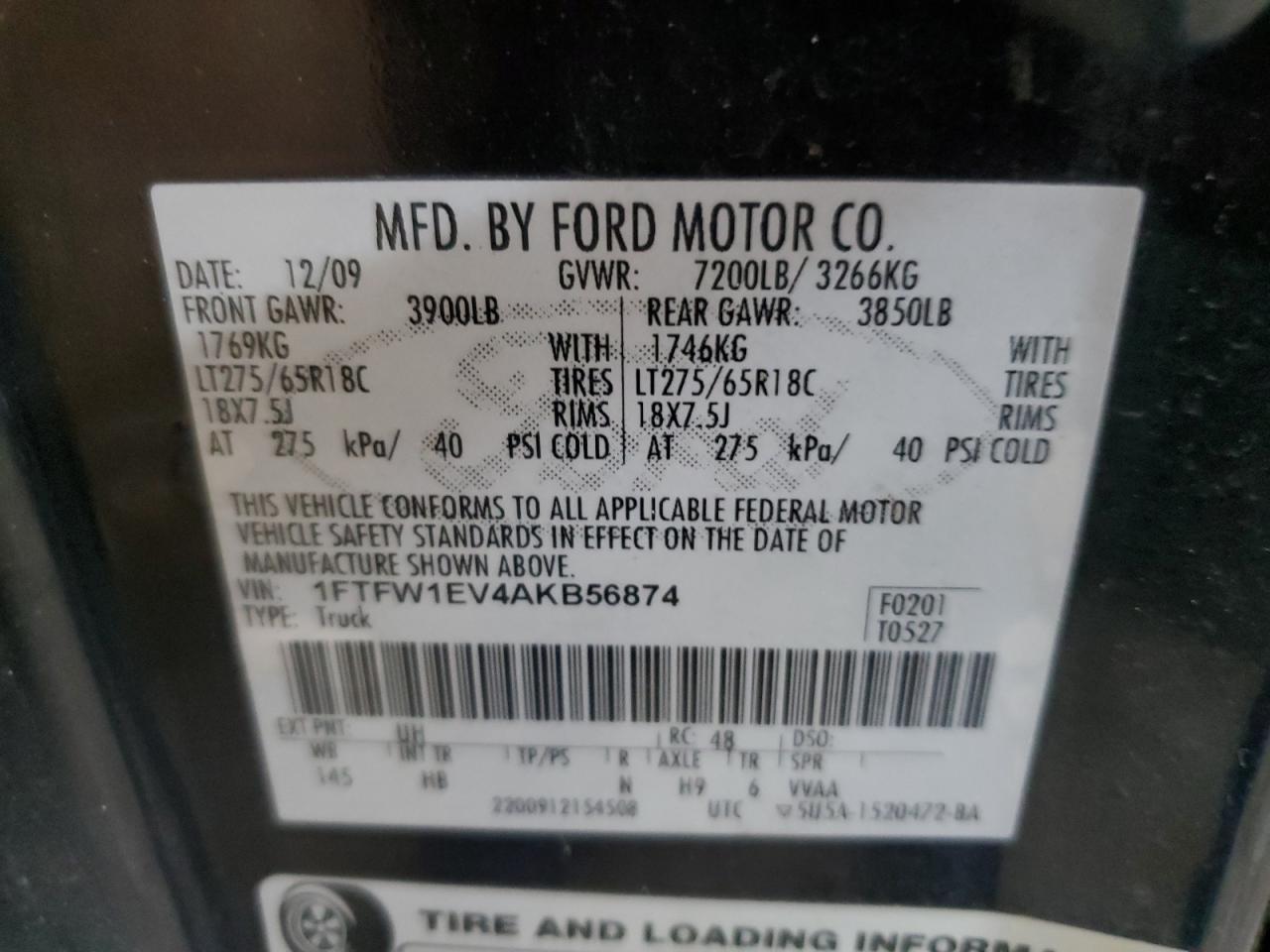 2010 FORD F-150